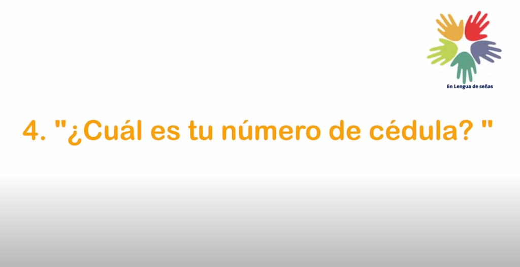 ¿Cual es tu número de Cédula?