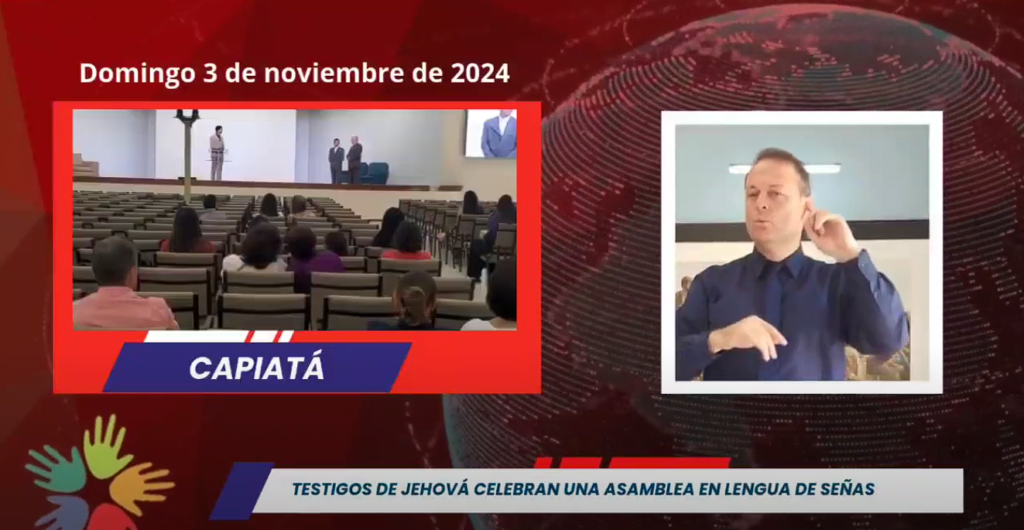 Los Testigos de Jehová celebran una asamblea en lengua de señas paraguaya.