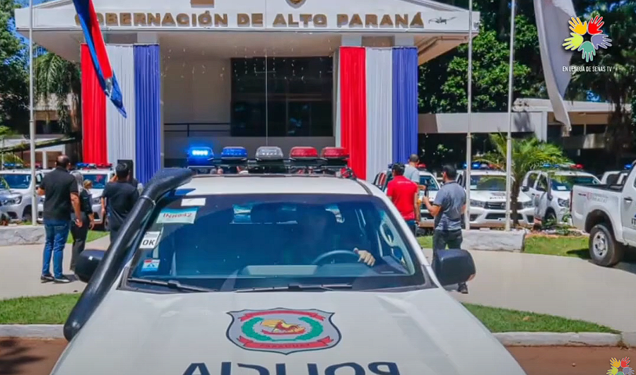 Policía Nacional refuerza seguridad en Alto Paraná con nuevas patrulleras
