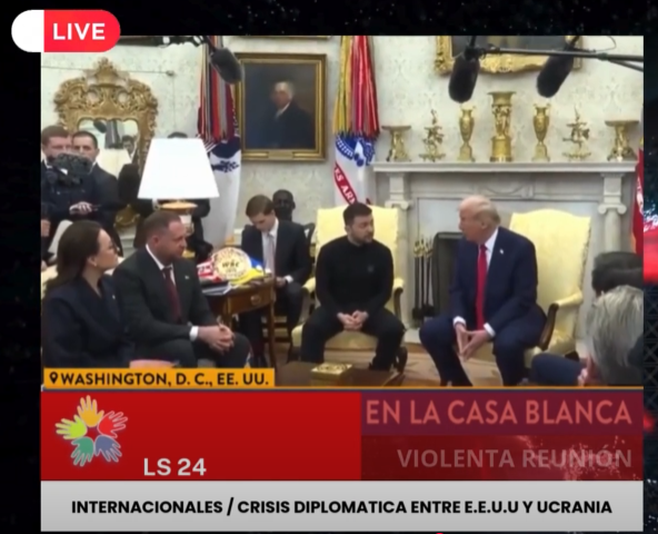 La reunión del presidente Donald Trump con el presidente de Ucrania, Volodímir Zelenski