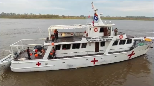 Buque hospital retoma misión humanitaria en el Chaco y zarpa hacia Bahía Negra