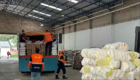 Envían 55.000 kilos de alimentos a afectados en Boquerón