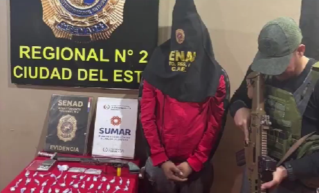 Detuvieron este martes a presunto proveedor de dr0g4s Alto Paraná.