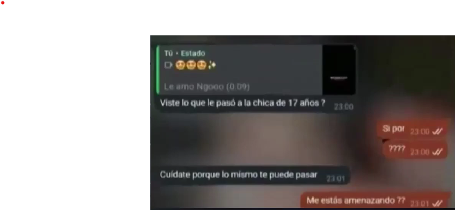 Lo mismo que a Fernanda te puede pasar”, fue la amenaza a adolescente por negarse a salir con joven.
