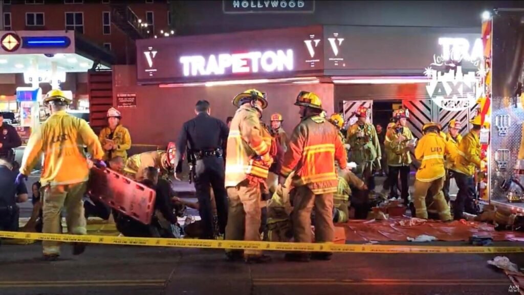 Tragedia en Los Ángeles: Atropello masivo deja 30 heridos frente a un club nocturno.