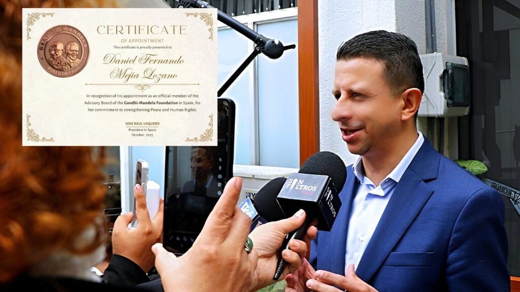 Colombiano Daniel Mejía Lozano es nombrado miembro del Consejo Asesor de la Gandhi-Mandela Foundation