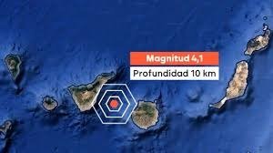 Un terremoto de magnitud 4,1 sacude el mar entre Tenerife y Gran Canaria