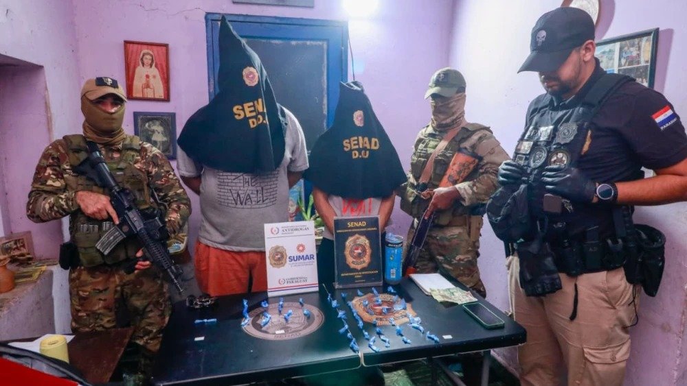 🚨 Operativo en Sajonia: incautan cocaína y crack