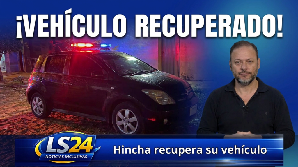 Hincha de la Albirroja sufre robo de auto, Policía lo recupera