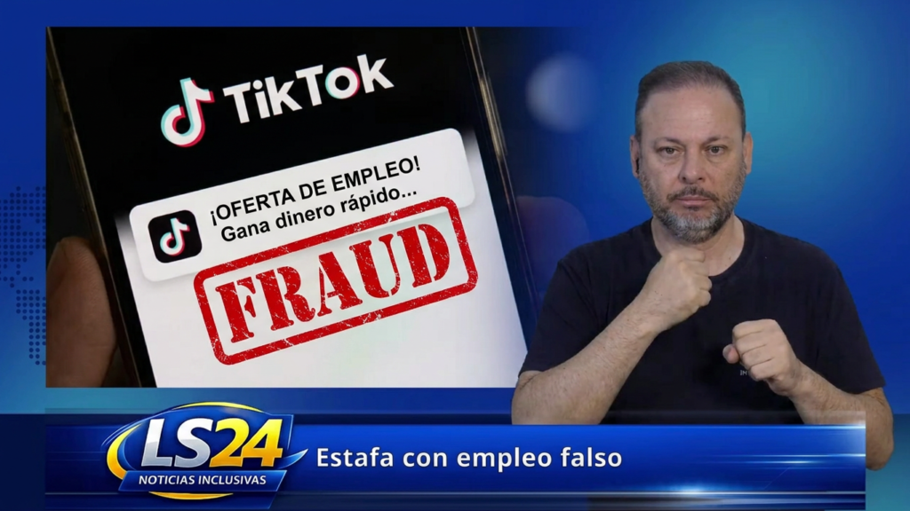 Estafa en TikTok con empleo falso