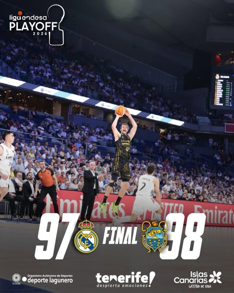 🏀 Tenerife sorprende al Real Madrid en los playoffs de la Liga Endesa