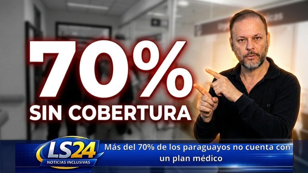 Más del 70% de los paraguayos sin cobertura médica