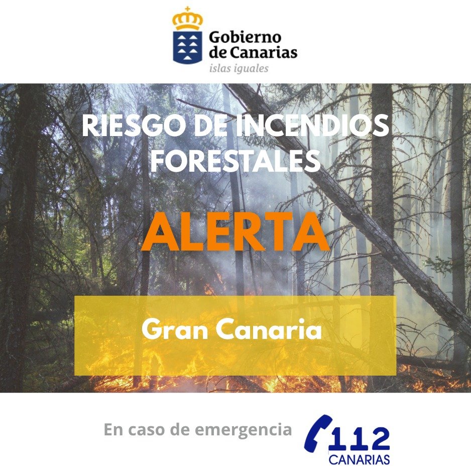 🚨 Gran Canaria alerta por riesgo de incendios forestales