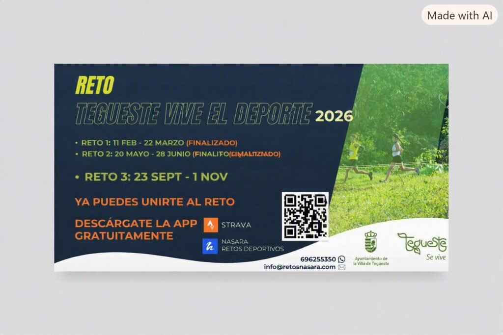 Tegueste pone en marcha la tercera y última edición de ‘Tegueste vive el deporte’ junto a Nasara – Retos Deportivos